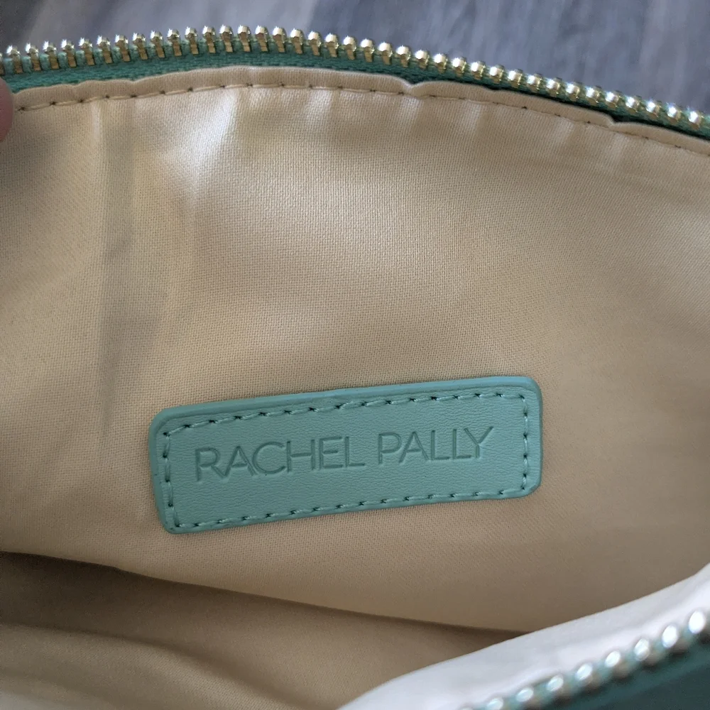 Rachel Pally Tropical Foldover Clutch | Mint & Coral Palm Print Zip Pouch